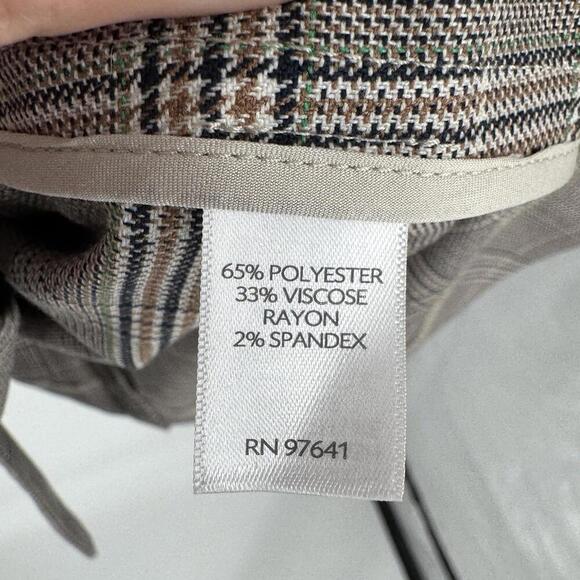 J.jill blazer 2x gray plaid jacket workwear business office career plus size - Picture 4 of 5